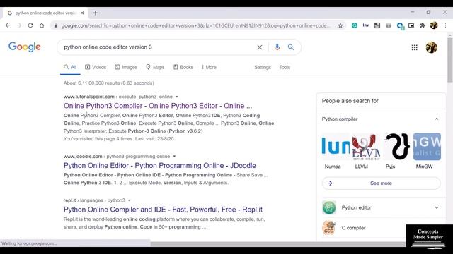Python : Online Code Editor :Where to Write? How to Run?Where to see the Output(6th Standard onward смотреть онлайн