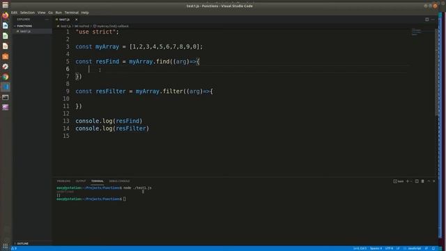Методы массивов find и filter в JavaScript смотреть онлайн