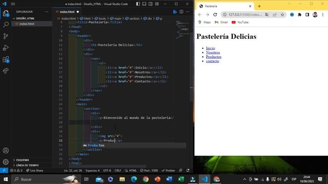 Como Crear Tu Primer Sitio Web Utilizando Los Elementos De Diseño HTML Paso a Paso. смотреть онлайн
