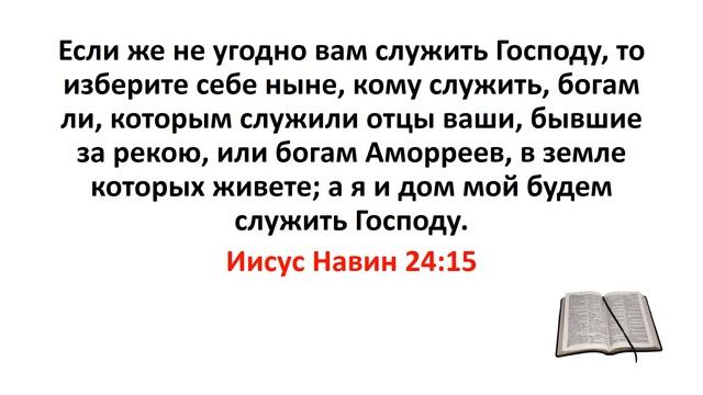 Библия, Ветхий Завет. Иисус Навин 24:15 смотреть онлайн