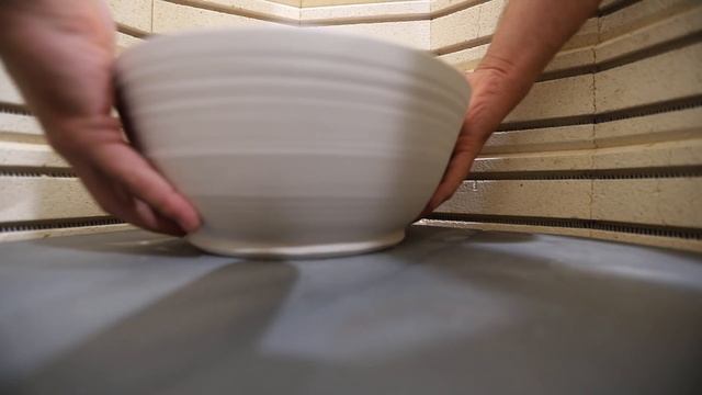 Making a LARGE BOWL - The ENTIRE POTTERY PROCESS - ASMR Edition смотреть онлайн