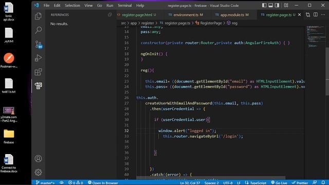 firebase email and password authentication with ionic (angular) смотреть онлайн