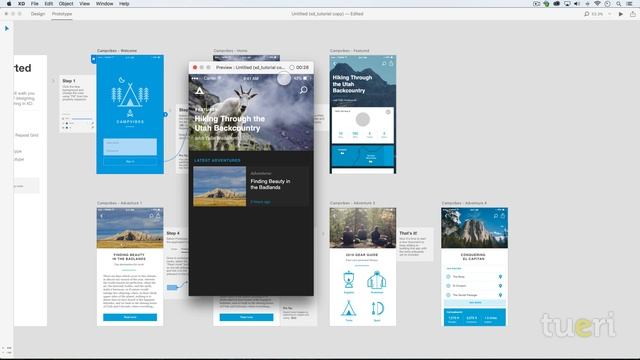 Curso básico de Adobe Experience Design 12 Grabación de video смотреть онлайн