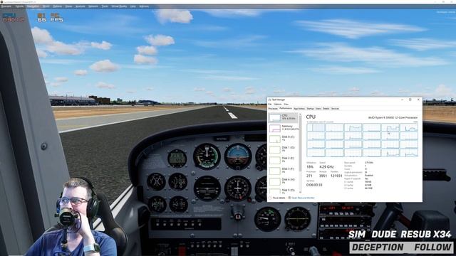 Part 1 Prepar3d P3D V5 A2A 172 - KSNA and ORBX Global смотреть онлайн