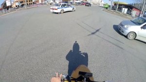 Обогнал ДПС на заднем колесе [STUNT Honda DIO]