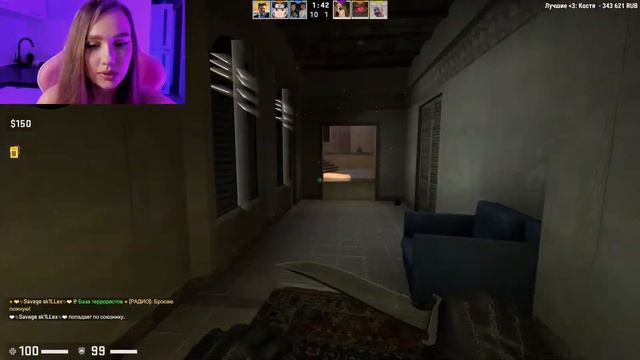 КИБЕРСПОРТСМЕНКА БЕРЕТ ГЛОБАЛ ЭЛИТ В КС ГО! СТРИМЕРШ... смотреть онлайн