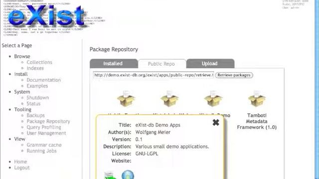 eXist's new app repository смотреть онлайн