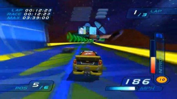 Hot Wheels World Race Gameplay Cloud City + Space Quickrace