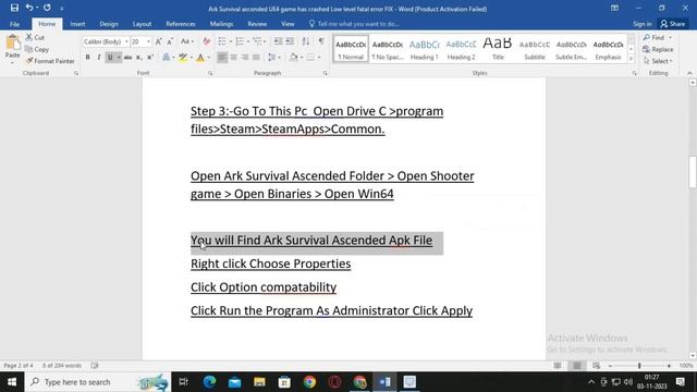 How To Fix Ark Survival Ascended UE4 Game Has Crashed Low Level Fatal Error