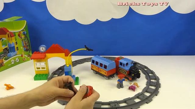 Строим из Lego Duplo, Lego Duplo 10507 My First Train Set - Лего Дупло 10507 Мой первый поезд смотреть онлайн