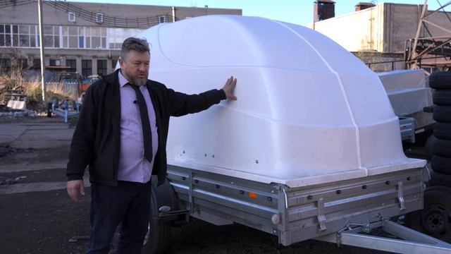 Прицеп с пластиковой крышкой. Обзор крышки. Лучше, чем тент. смотреть онлайн