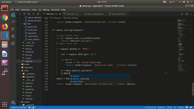 Update About Text | Python and Django смотреть онлайн