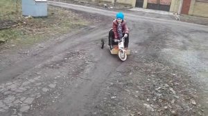 Детская машина из шуруповёрта