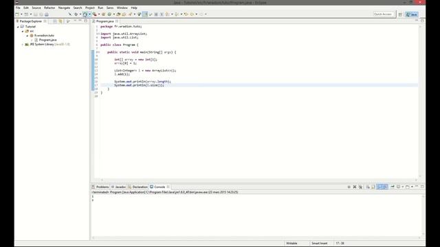 Tutoriel Java - Les listes (ArrayList) (Bases) [FR] смотреть онлайн