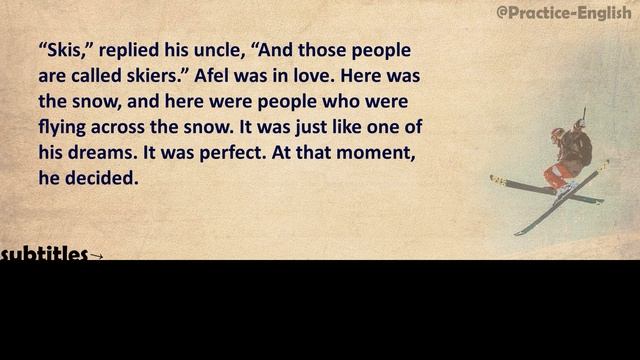 Learn English With Short Stories | The Skier | #englishstory #10