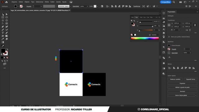 Ideia de criação de logotipo para iniciante // Identidade Visual смотреть онлайн