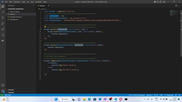 Password Hashing Using Node JS смотреть онлайн