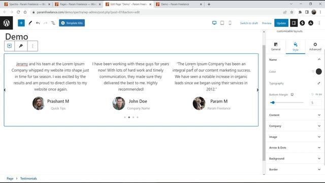 How to add Testimonial slider in WordPress using Free Spectra plugin | Testimonial Carousel смотреть онлайн
