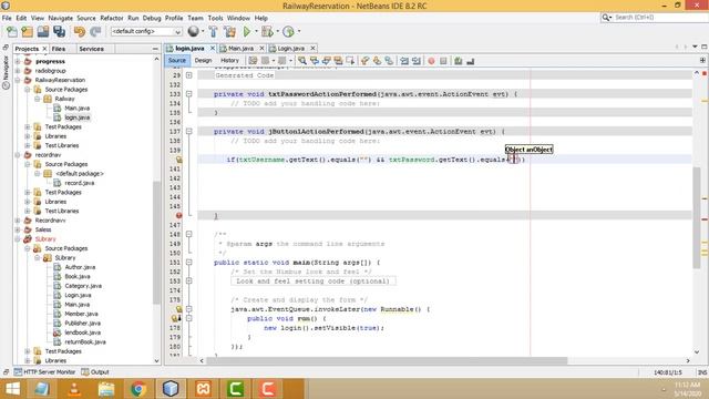 Railway Reservation System in Java Part 1 смотреть онлайн