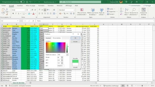 Excel 15 remplissage cellule смотреть онлайн