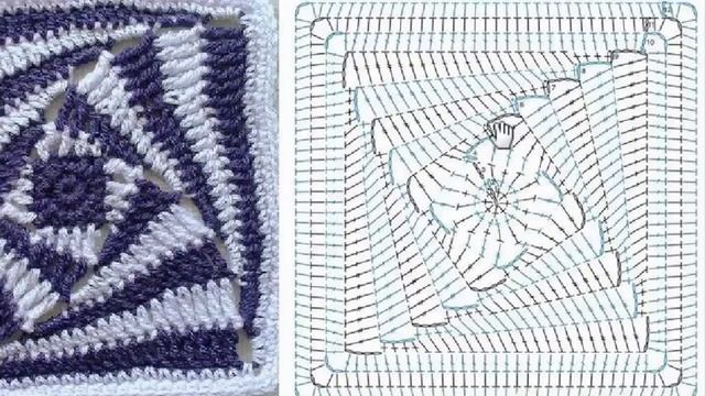 Спиральный квадрат крючком.Вязание с LusiTen! Квадрат крючком по спирали! #ЛюдмилаТен смотреть онлайн