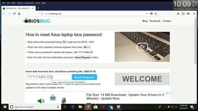 ASUS Bios Password Reset Enter Rescue Password x200m BIOSBUG смотреть онлайн