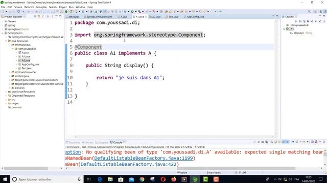 2- Spring IoC et Injection de Dépendance смотреть онлайн