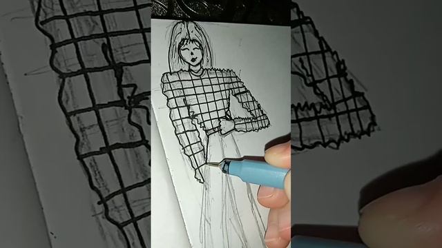 как рисуют дизайнеры одежды)#дизайнеродежды смотреть онлайн