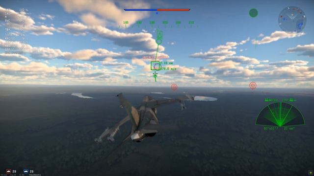 Mitsubishi F-1 Воюет с МиГ-21Бис в War Thunder 2.0 смотреть онлайн