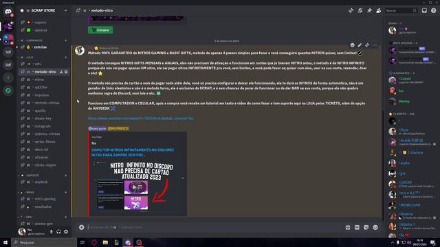 COMO T3R NITROS INF1NITAMENT3 NO DISCORD! NITRO PARA S3MPRE SEM USAR CARTÃ0! ATUALIZADO 2024! смотреть онлайн