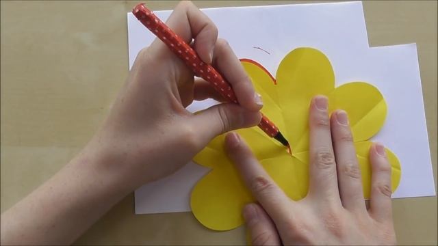 Basteln Mit Papier ? Pop Up Karte Mit Blume Selber Machen - Bastelideen Für Geschenke Zum Muttertag