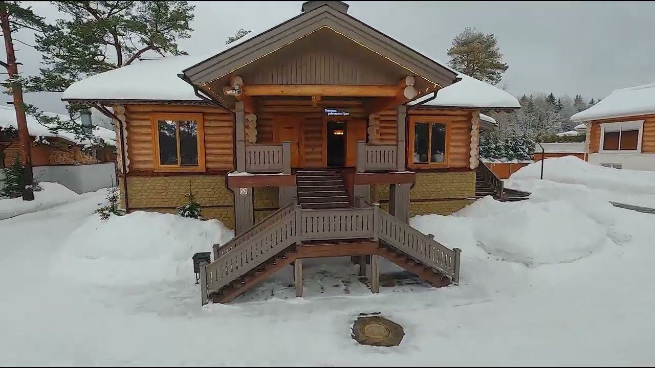 FPV Бор 812. Обзор деревяной бани. Полет на дроне внутри коттеджа смотреть онлайн