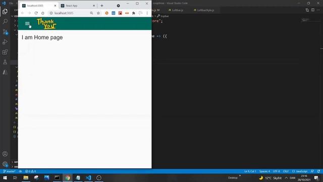 Menubars with React.js and Materail-UI in 2021 | Drawer, Appbar, Toolbar, reaction-routing смотреть онлайн
