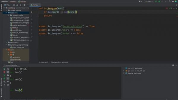 Решаю задачи с codewars на python. Утром голова не варит N2 Isograms