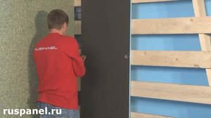 Монтаж панелей Ruspanel РПГ на каркас Продукция Руспанель видео Панели RPG Basic 50мм Двухсторонняя