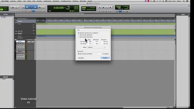 Pro Tools 10 tutorial Metronomo, claqueta o control de B.P.M. смотреть онлайн