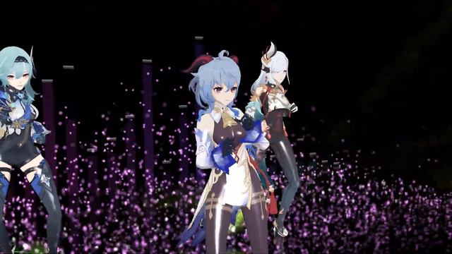 [MMD] Dakishimete Tonight 1988 - Ganyu, Shenhe, Eula - Realtime 3D EQV Vulkan Rendering смотреть онлайн