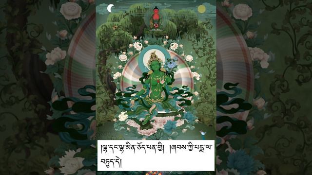 Green Tara Prayer_ Lyrics#greentara #greentaramantra
