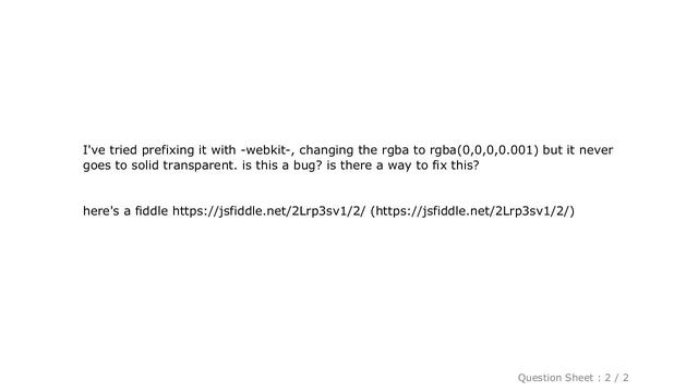 CSS : linear-gradient to transparent bug in latest safari? смотреть онлайн
