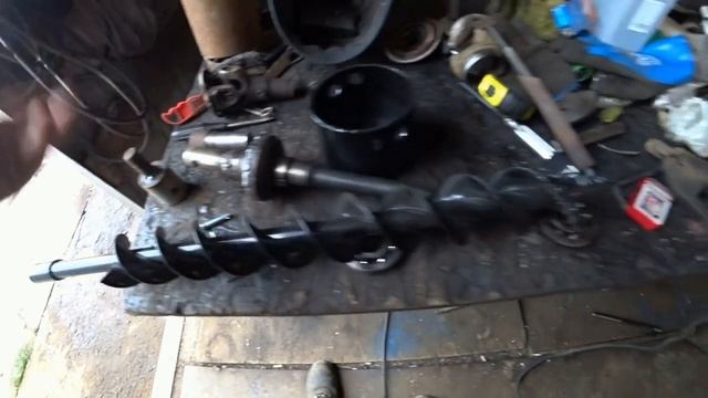 Самодельный ямобур для трактора. смотреть онлайн