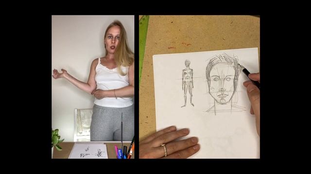 Рисунок карандашом: Человек | Арт Школа Сморагдовой смотреть онлайн