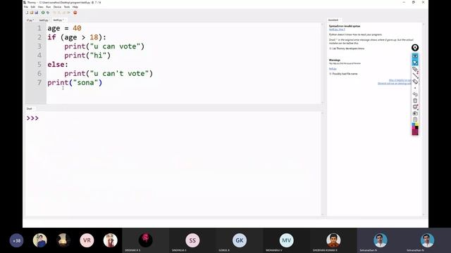 python if else selection control смотреть онлайн