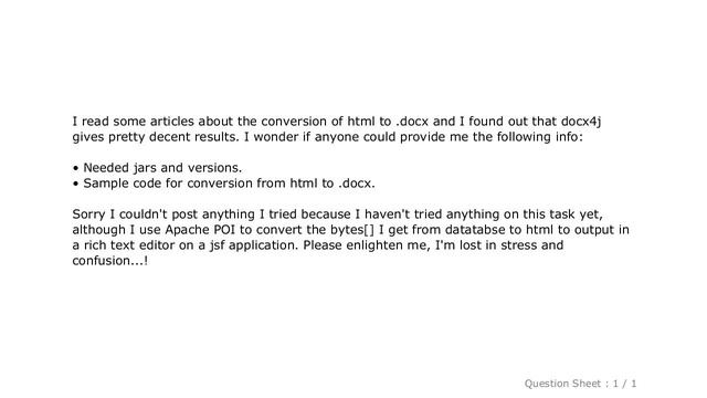 HTML : how to convert HTML to .docx using docx4j? смотреть онлайн