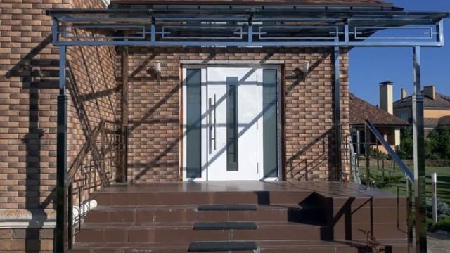 Навесы и козырьки из нержавеющей стали и черного металла