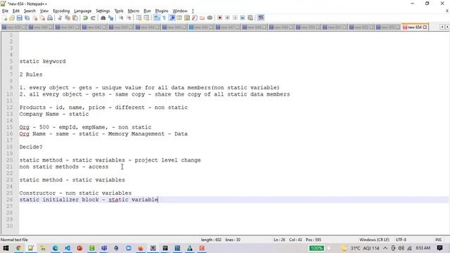 Static Keyword Introduction in Java - Core Java Course смотреть онлайн
