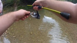 Краснодарский край. Горная река. Рыбалка на горной реке. Голавль