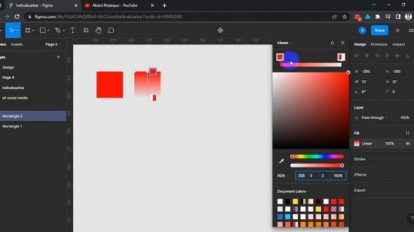 Figma tutorial: How to change color in figma web or figma software for ui designer