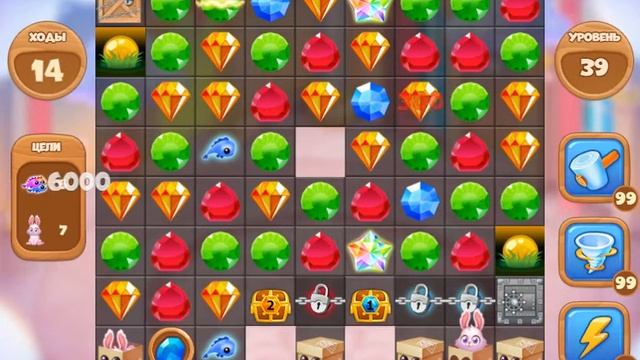 Праздник Весны 39 уровень [Сокровища Пиратов бонусный мир 2021] - Spring Holiday Level 39 смотреть онлайн