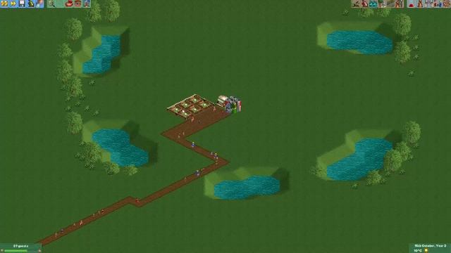 Git Gud at OpenRCT2 #55: Making seating areas for your guests! смотреть онлайн