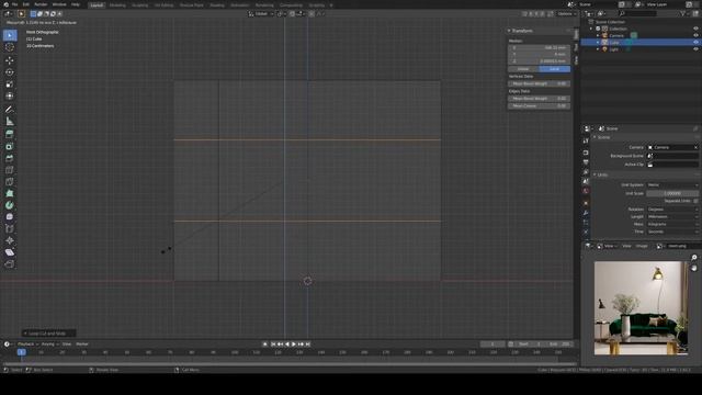 Построение комнаты в Blender смотреть онлайн